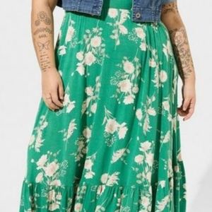 Cropped Denim cover up